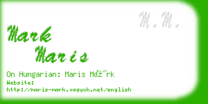 mark maris business card